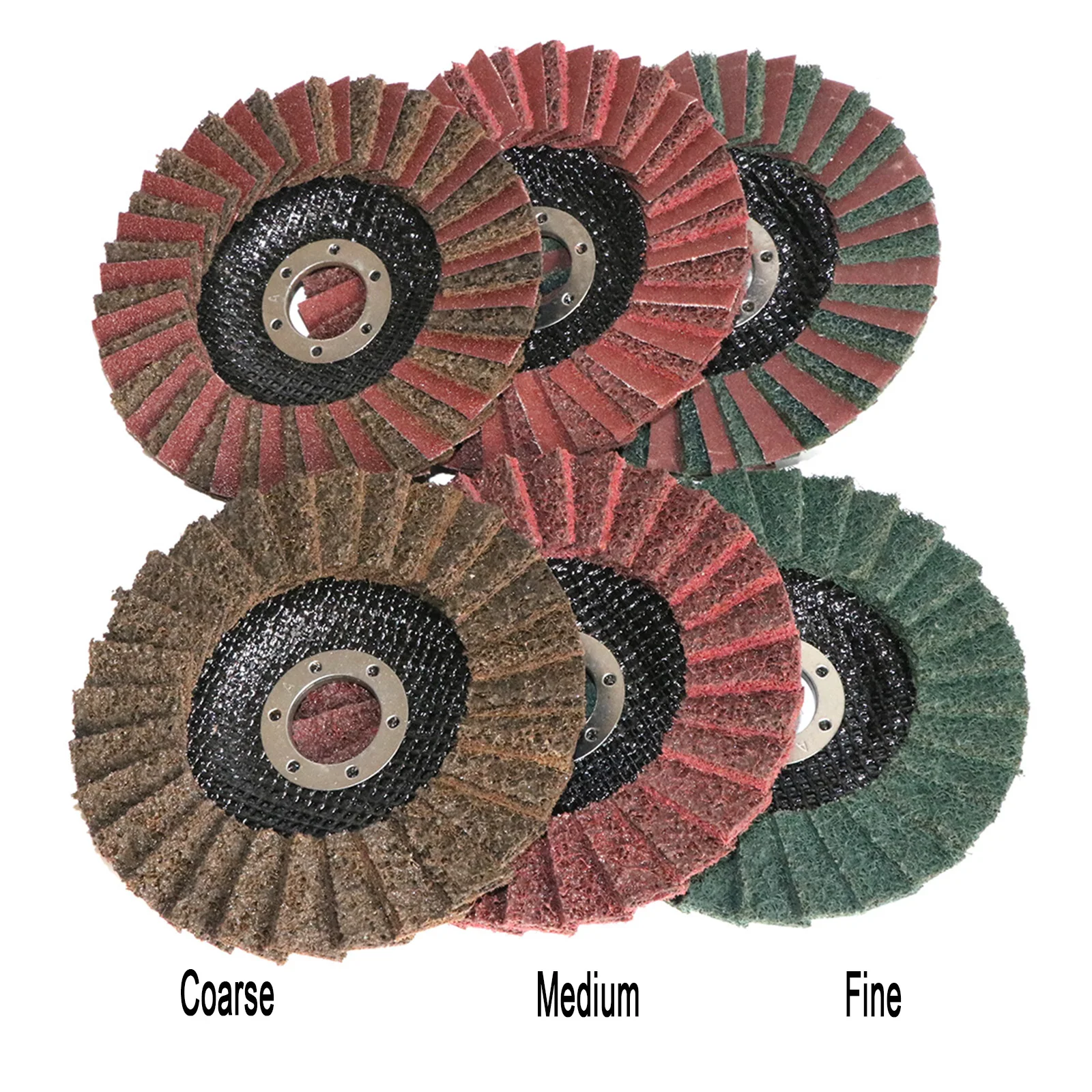 3Pcs 4-1/2 "X 7/8" ผ้า Non-บด Flap Disc,abrasives ปรับอากาศพื้นผิวขัด,ล้อขัดสำหรับเครื่องบดมุม