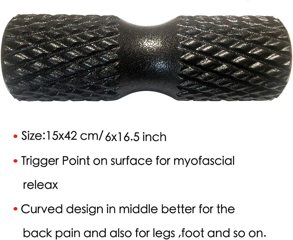 EPP Yoga Massage Roller Trigger Point Fitness Foam Roller Travel Sized High Density Extra Firm for Physical Therapy Balance