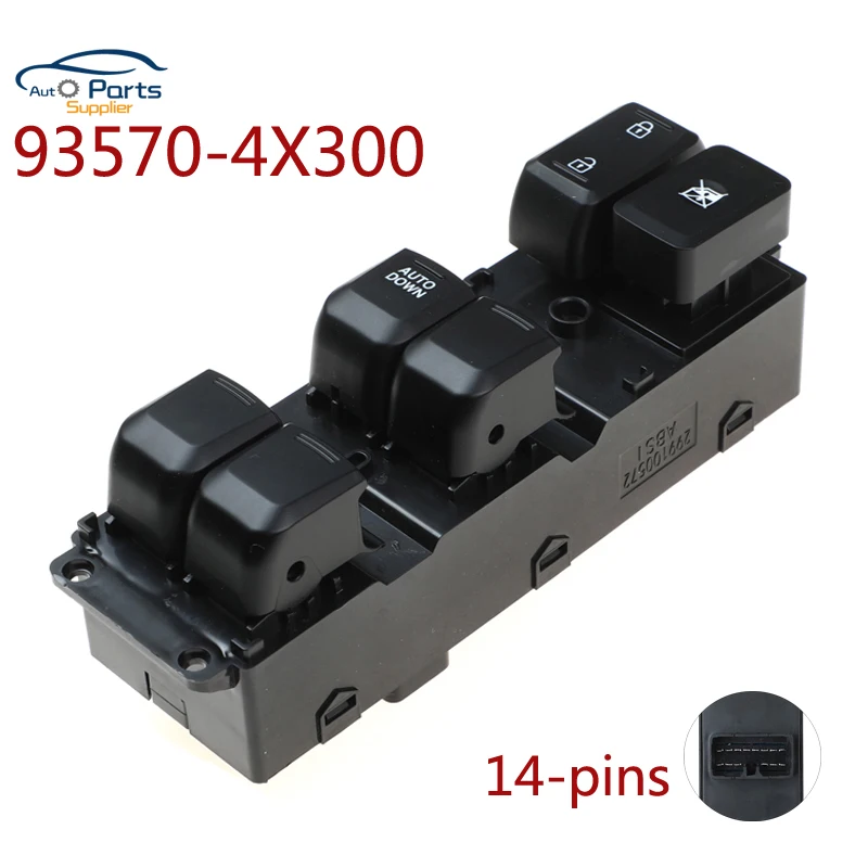 

YAOPEI Car 93570-4X300 Front Left Power Window Master Switch For Kia 2011 2012 2013 2014 2015 RIO K2 935704X300