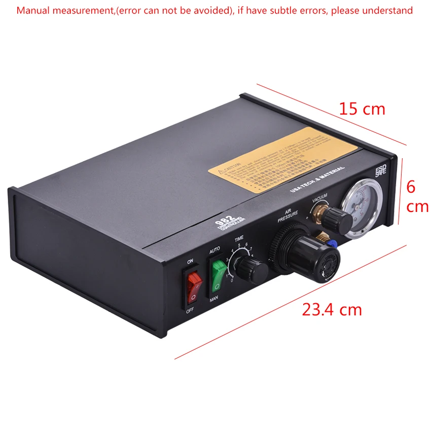 1pcs DS-982 DS982 Semi-Auto Glue Dispenser PCB Solder Paste Liquid Controller Dropper Fluid dispenser 110v/220v