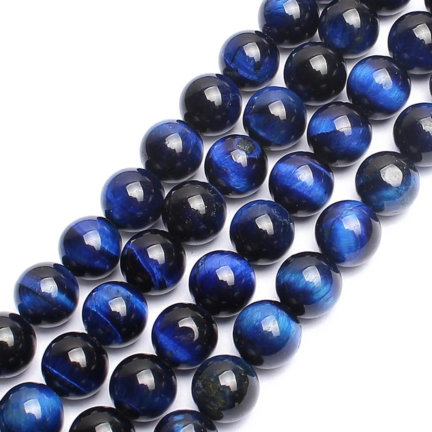 A++ Natural Stone Beads Blue Tiger Eye Round Beads For Jewelry Making 15inch Pick Size 6.8.10.12mm Making Bracelet-F00125