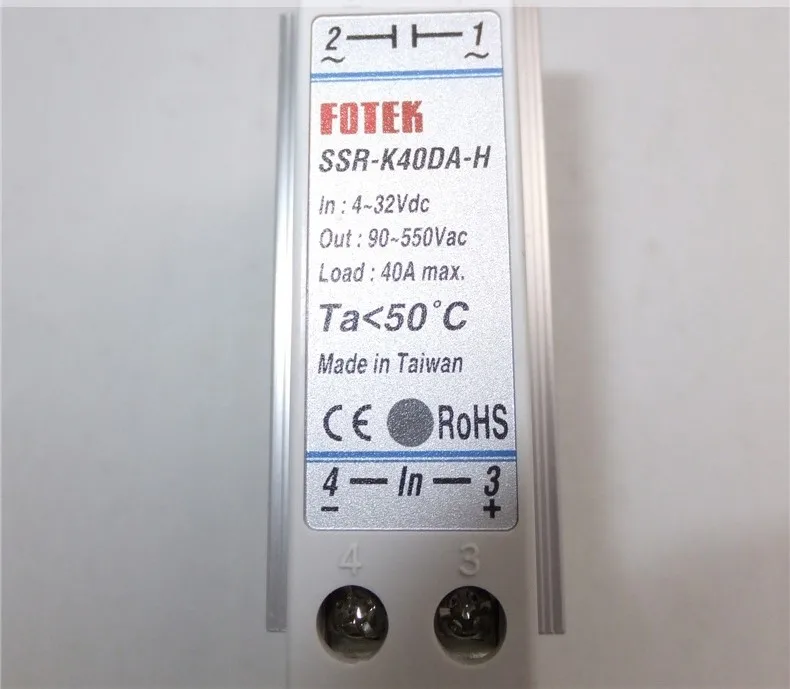 

Original Taiwan's FOTEK unidirectional solid-state relay SSR-K40DA-H