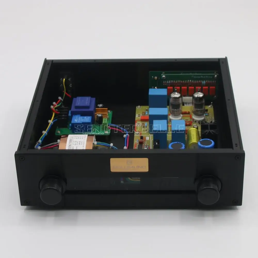 

HiFi Remote Version Stereo 12AU7 Tube Preamplifier Audio Base on Conrad-Johnson PV12 Preamp (4 Way Input 1 Way Output)