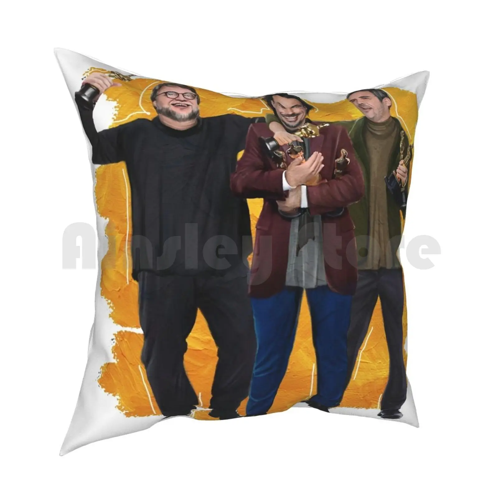 Mexican Filmmakers | Mis Tíos Pillow Case Printed Home Soft Throw Pillow Film Filmmaking Filmmakers Guillermo Del Toro