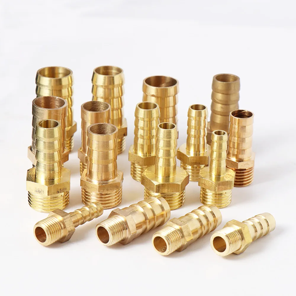 6/8/10/12/14/16/19/25MM Hose Barb Tail Brass Pipe Fitting 1/8