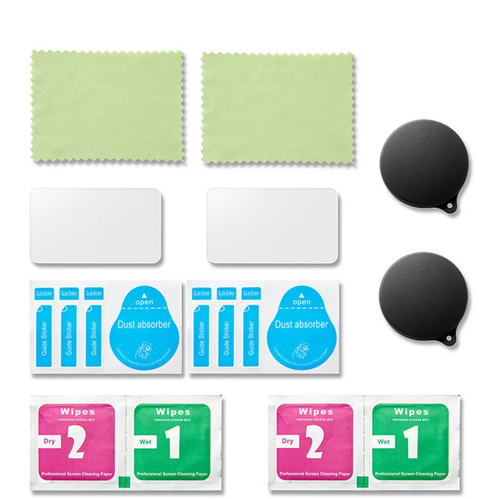 HD Tempered Glass Film + Lens Cover for GoPro Max Action Camera Screen Film Protector Lens Protective Cover Cap for GoPro Max