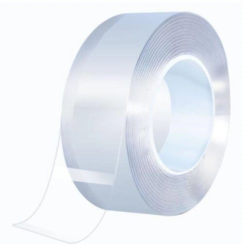 

דבק דו צדדי חזק במיו тейпы Reusable Heat Resistant Bathroom Home Decoration 양면테이프 Transparent Double Sided Nano Tape