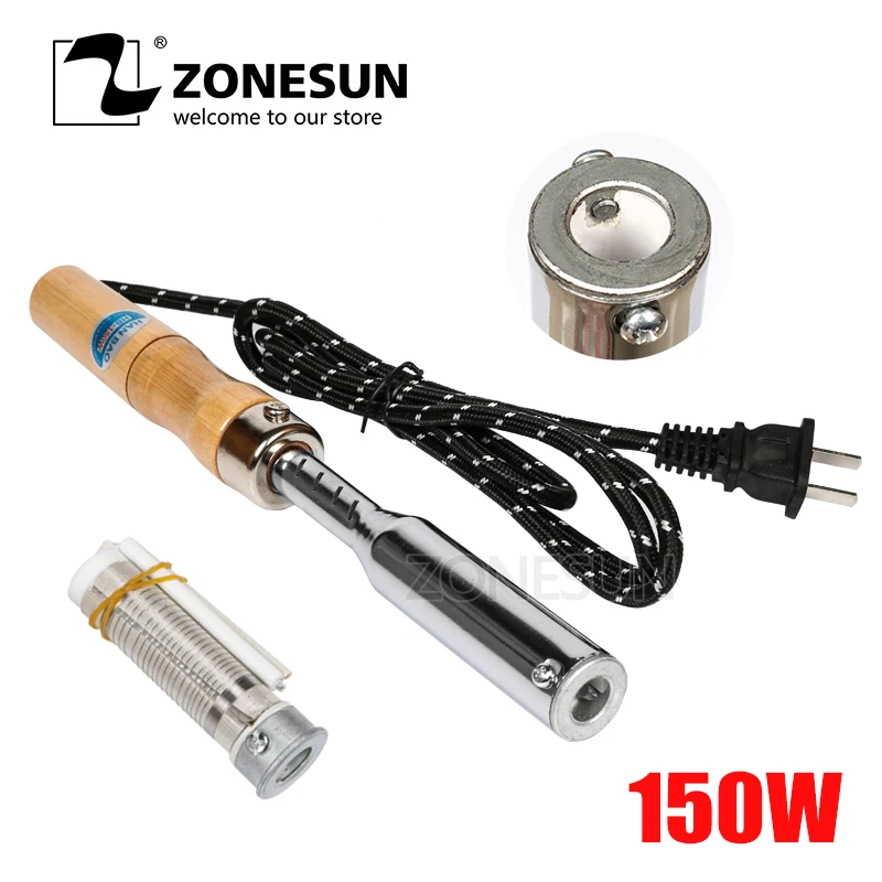 ZONESUN embossing machine Hot Stamping machine Leather Custom Logo Printing Soldering Iron For Wood Food Cookie Cake Branding