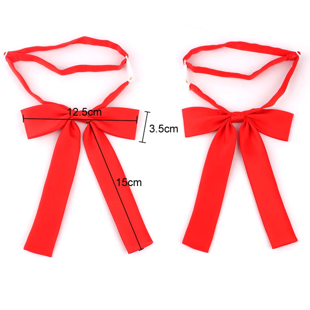 Pajaritas sólidas para mujer, corbata de poliéster para fiesta de novio, mariposa para adulto, negro y rojo, novedad