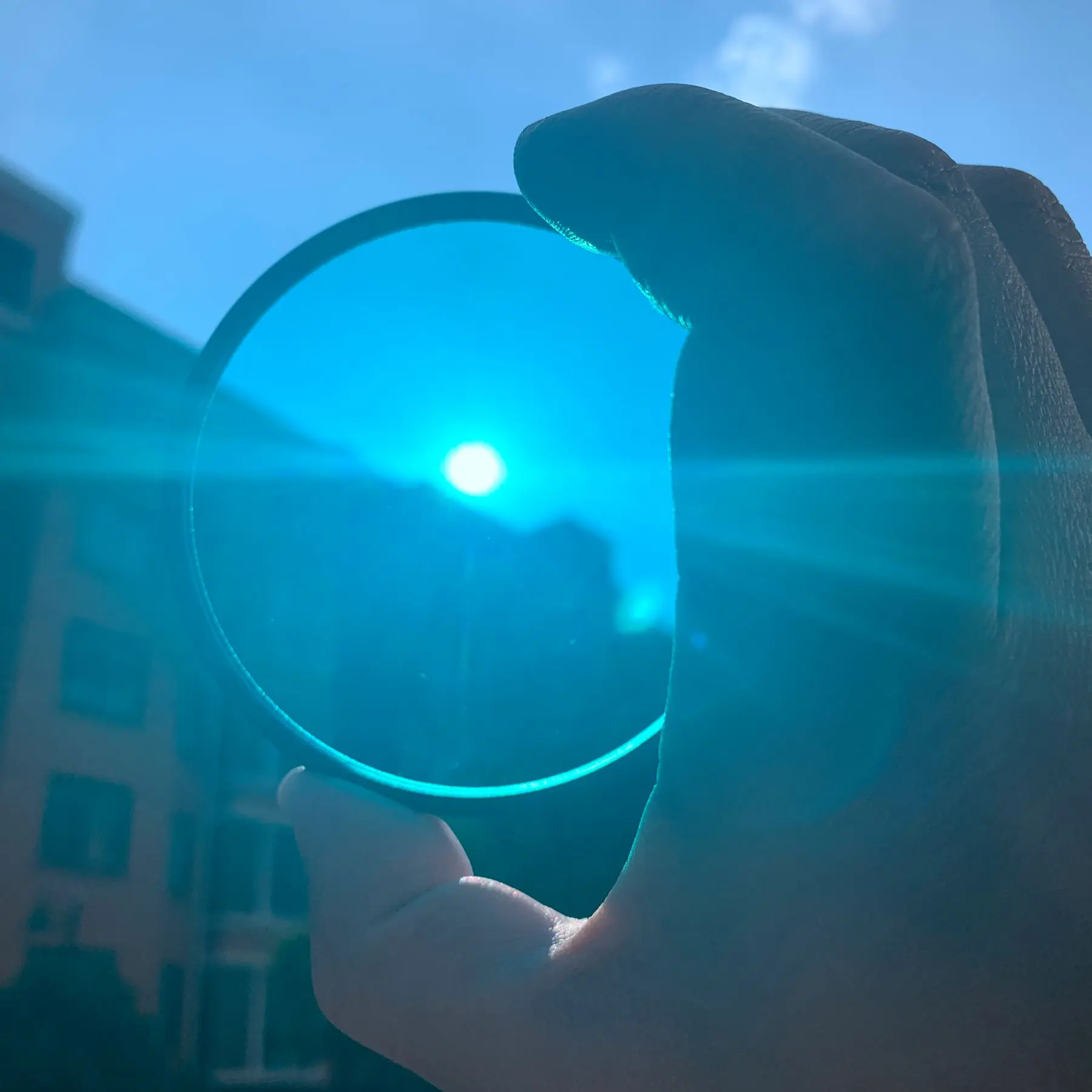 Cada tipo 5 pces diâmetro 49mm com armação de metal zwb2 e bg39 filtro de vidro óptico