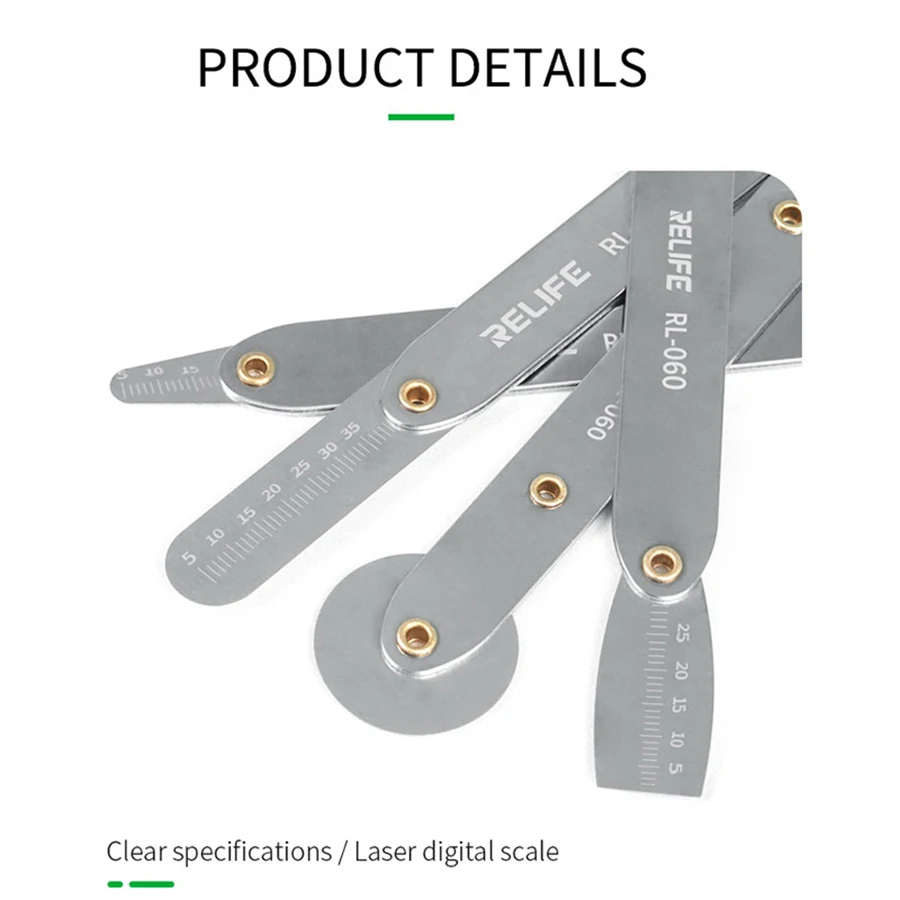 REIFE RL-060 منحني شاشة الهاتف المحمول التفكيك ألواح الصلب لسامسونج حافة فون رقيقة شريحة مفتوحة أدوات التحديق وحدة المعالجة المركزية