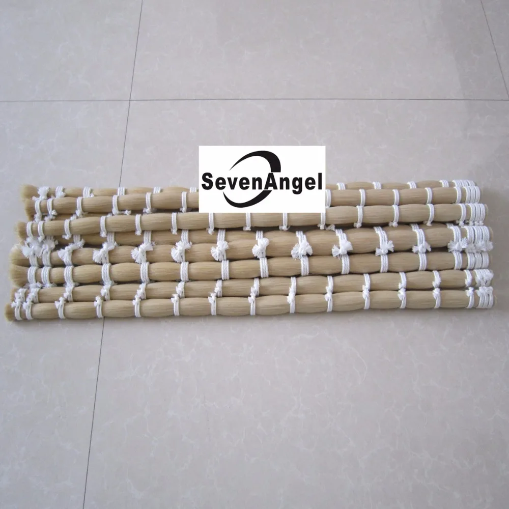 250g High Quality Natural White Mongolia Stallion Horsetail in Bulk Violin Bow Hair Viola/cello Bow Hair 80-85cm