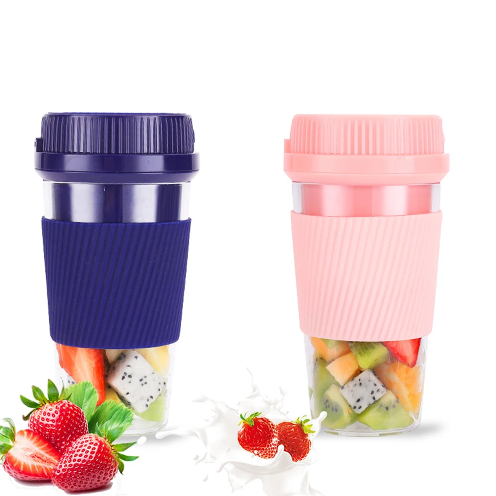 

250ml Portable Juicer Electric USB Rechargeable Smoothie Blender Machine Mixer Mini Juice Maker Fast Food Processor Mobile Mixer