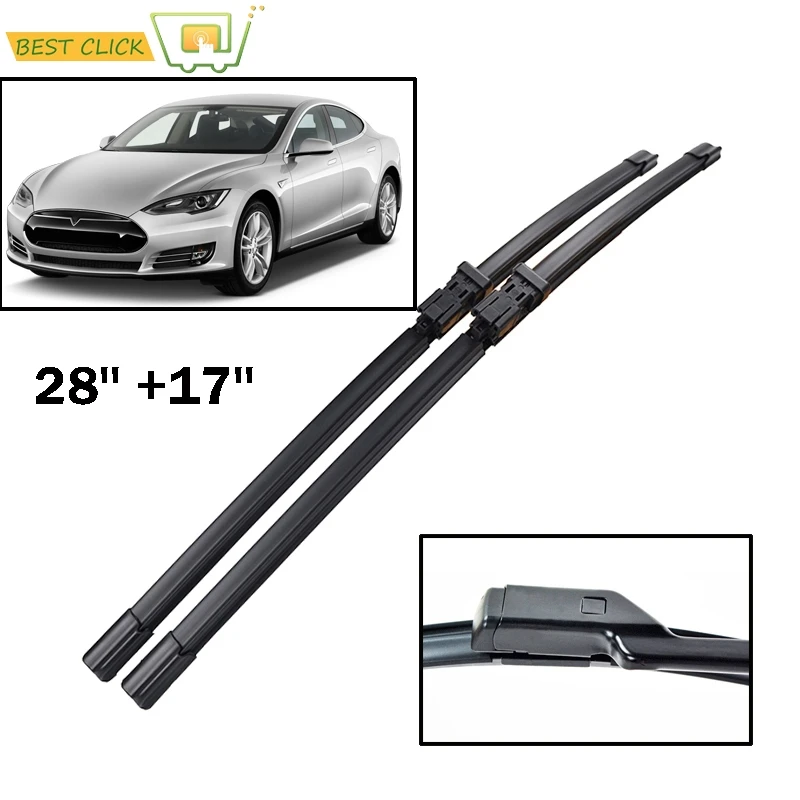 Pióra wycieraczek szyby przedniej Misima do Tesla Model S 2012 2013 2014 2015 2016 2017 Wycieraczka przedniej szyby 28 "17"