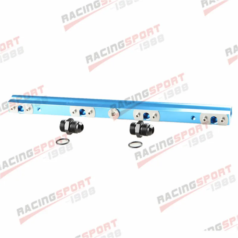 CNC Billet Aluminum Chrome/RED/BLUE/BLACK Fuel Rail Kit For Nissan 200SX S14,S15 SR20DET