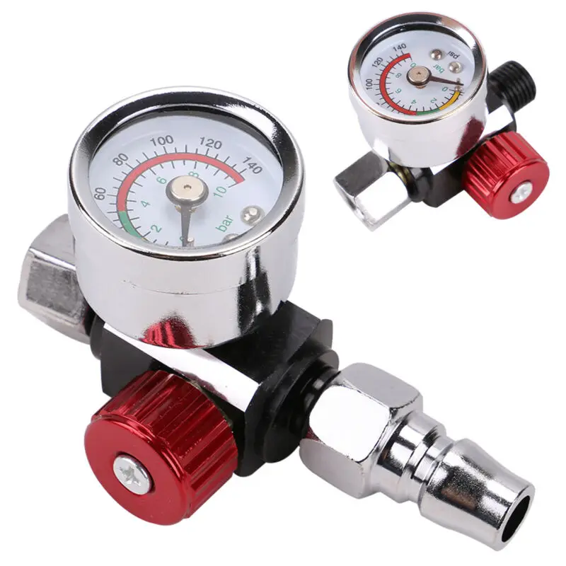 WENXING – jauge de régulateur d'air pour pistolet pneumatique de pulvérisation, haute qualité, 1/4 pouces, filtre de piège à eau d'huile en ligne, accessoires