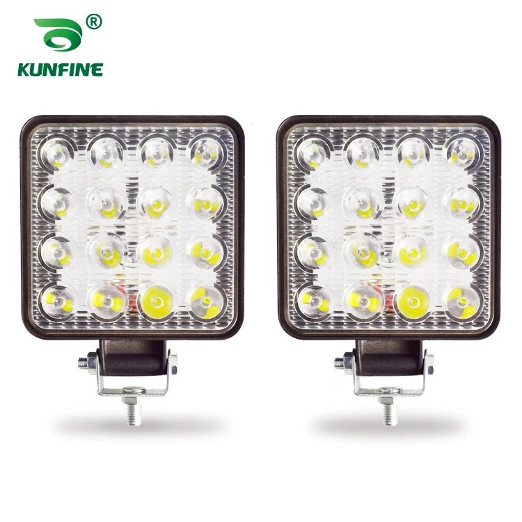 2PCS 4 inch 48W LED Work Light 12V-24V DC Driving Offroad Light For Boat Truck Trailer SUV ATV Working LED Fog Light Waterproof