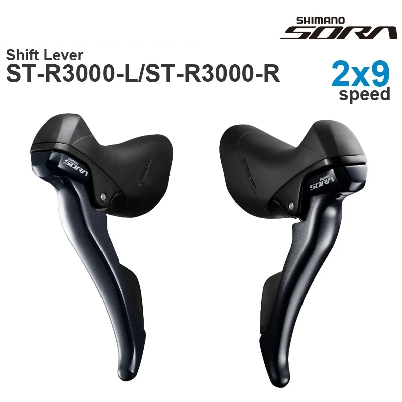 SHIMANO SORA-palanca de CONTROL doble R3000, 2x9v, piezas originales de 2x9v, izquierda y derecha, SUPER SLR, 29 velocidades