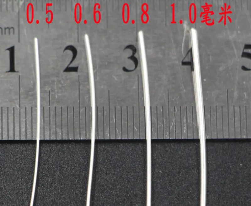 1M 0.1 1.0 Silver Wire Ag≥99.99% 9999 Ag High Pure Silver Wire D0.1mm - D1mm Conductive Silver Silk for Experimental Research