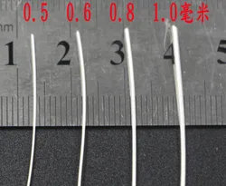 1M 0.1 1.0 Silver Wire Ag≥99.99% 9999 Ag High Pure Silver Wire D0.1mm - D1mm Conductive Silver Silk for Experimental Research