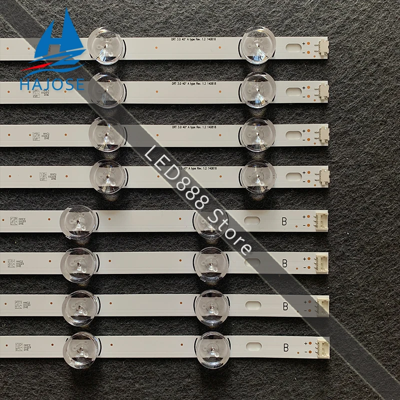 عدة 8 قطعة LED الخلفية ل LTG 40LF630V 40LF6300 40LH5300 40LH5700 40LF6350 40LF570V 40LF631V SVL400 6916L-0885A 0884A