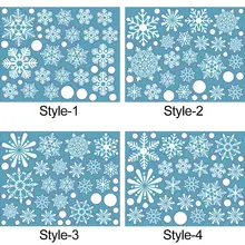 36 Christmas Snowflake Wall Stickers #4