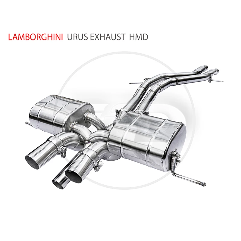 Titanium Alloy Stainless Steel Exhaust Modified Straight Downpipe For Lamborghini URUS Auto Parts Valve