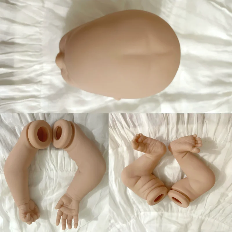 17 polegada reborn bebê boneca prado kit popular toque macio realista recém-nascido reborn bebê boneca molde peças