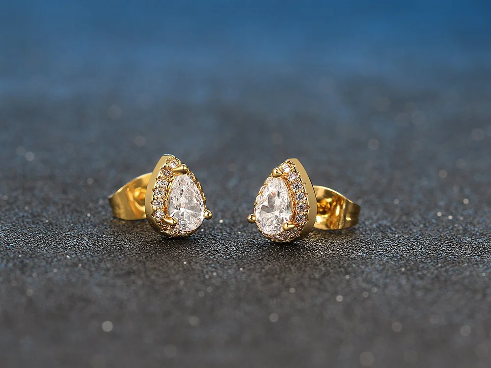 Shiny Ästhetischen Stud Ohrring Für Frauen Neue Jahr Geschenk Piercing Wunderschöne CZ Zirkon frauen Earing Modeschmuck Zubehör E082 – Detail 12
