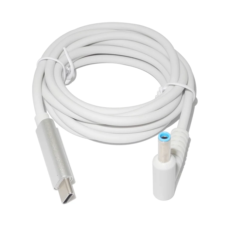 USB C to 4.5*3.0mm Plug Converter USB Type C Laptop Charging Cable Cord for Hp EliteBook 820 G3 820 G4 840 G3 840 G4 1040 G2