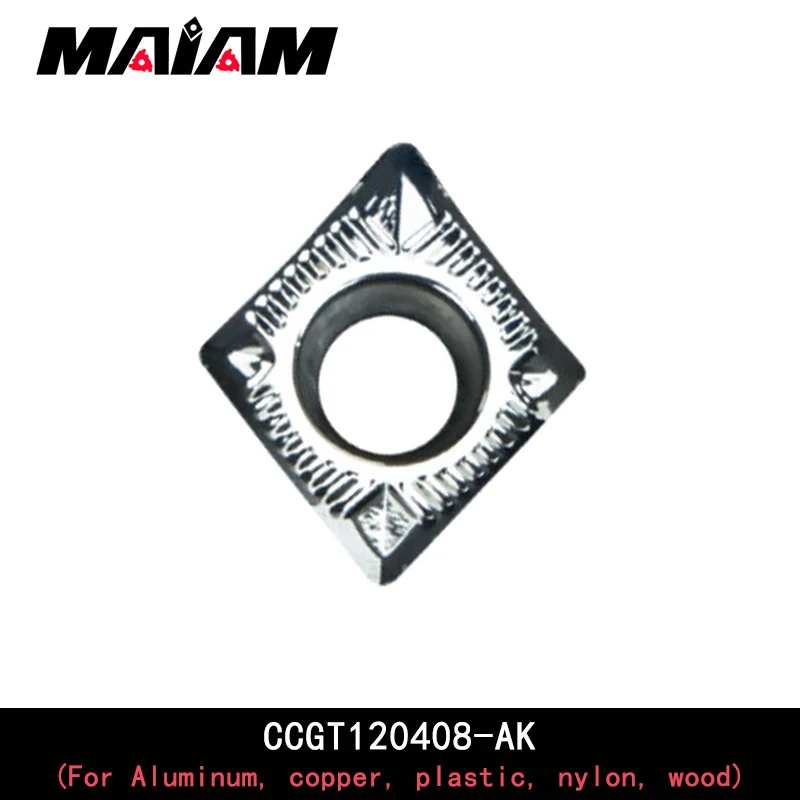CCGT Turning tool CCGT1204 CCGT120402 CCGT120404 CCGT120408 insert AK and SCLC tool rod for Aluminum copper plastic nylon wood