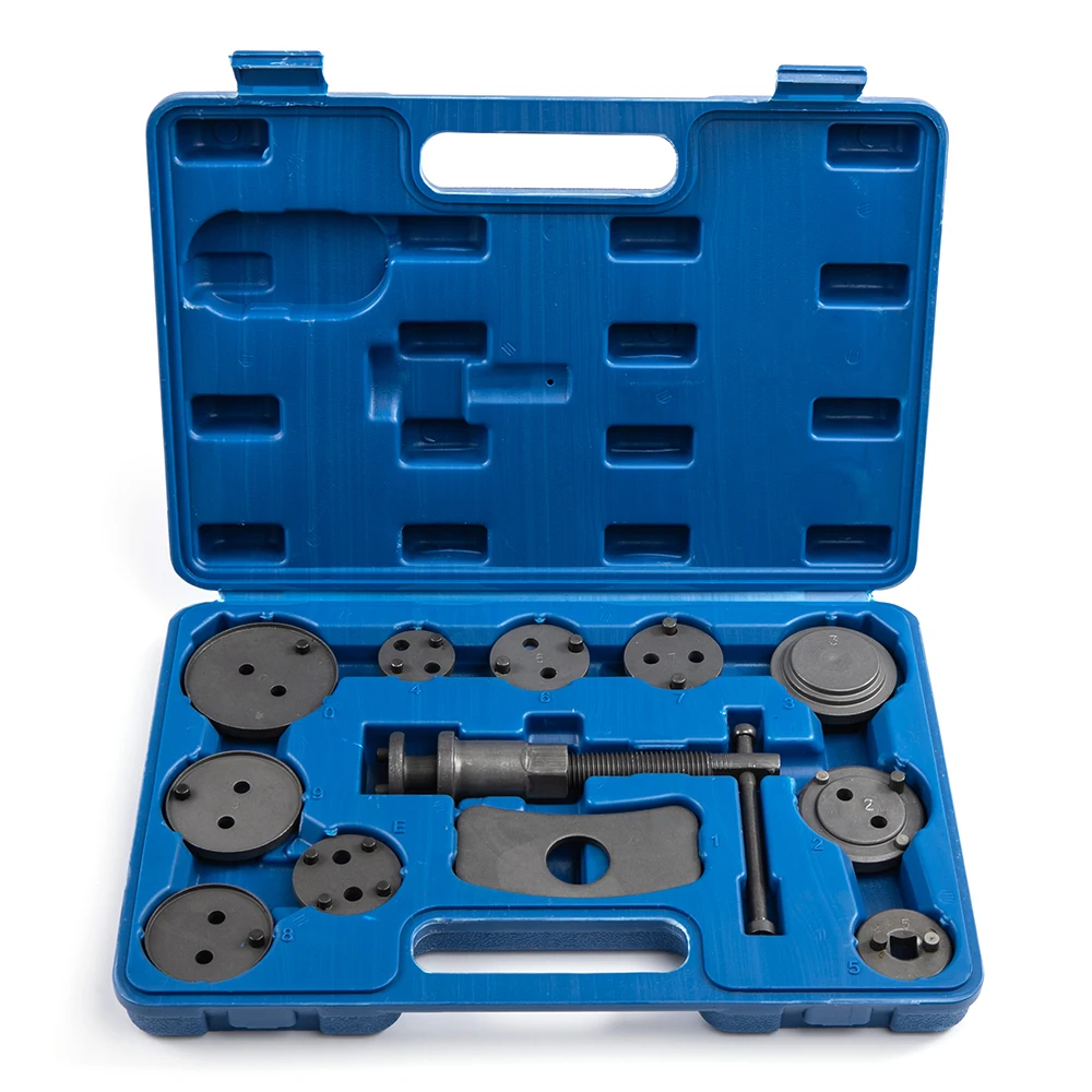 12PCS Auto Car Precision Disc Brake Caliper Wind Back Tool Kit Brake Pad Brake Pump Brake Piston Car Repair Tool Kit