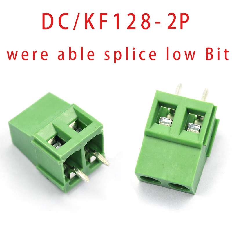 5 pièces KF128 3.81MM 2P 3P 4P 5P. .. Borne à vis PCB 20P, borne DC / KF128-2P / 3/4/5 / 14P pas 3.81MM peut être épissée