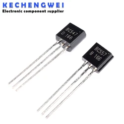 50PCS/LOT 25pairs BC547+BC557 TO92  BC547B BC557B Each 25Pcs Transistor TO-92 new and original IC Chipset