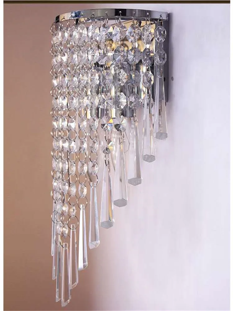 Lâmpada de parede de cristal quarto