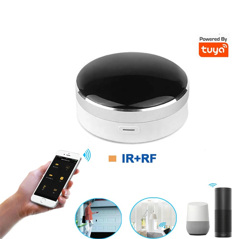 Control remoto inalámbrico para puertas y portones, controlador integrado con WiFi, IR y RF para electrodomésticos, TUYA