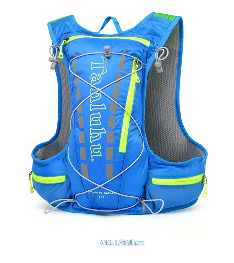 TANLUHU 15L Cycling Running Backpack Male Female Ultra Light Breathable Cycling Cross Country Marathon Water Bag Backpack 450g