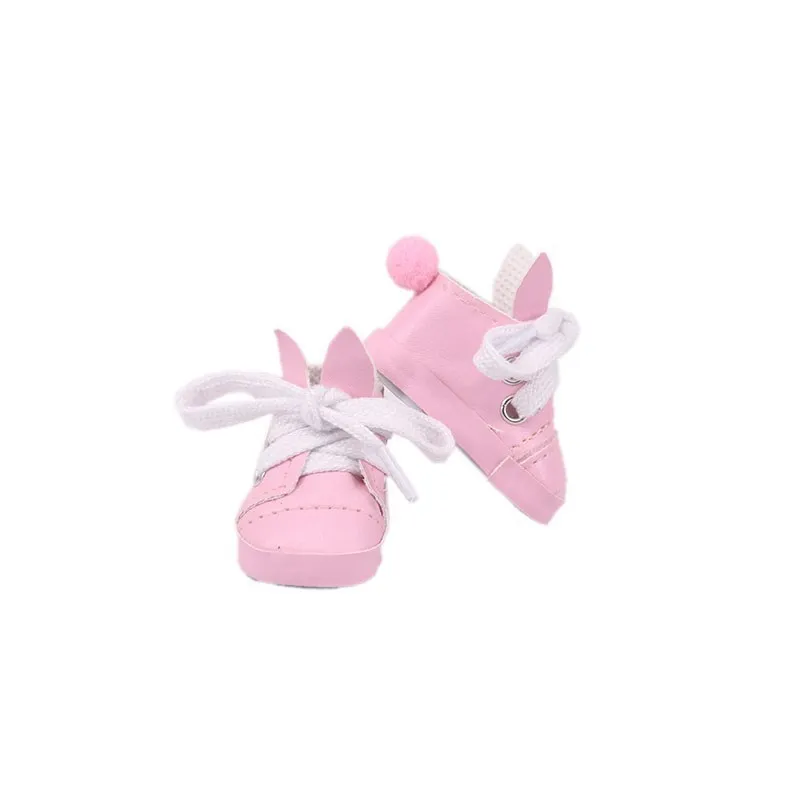 Doll Pink Boots Sports Shoes For 14.5 Inch Paola Doll&20 Cm Plush EXO &28 Cm Nenuco Doll Clothes Canvas Sneakers Girl`s Toys