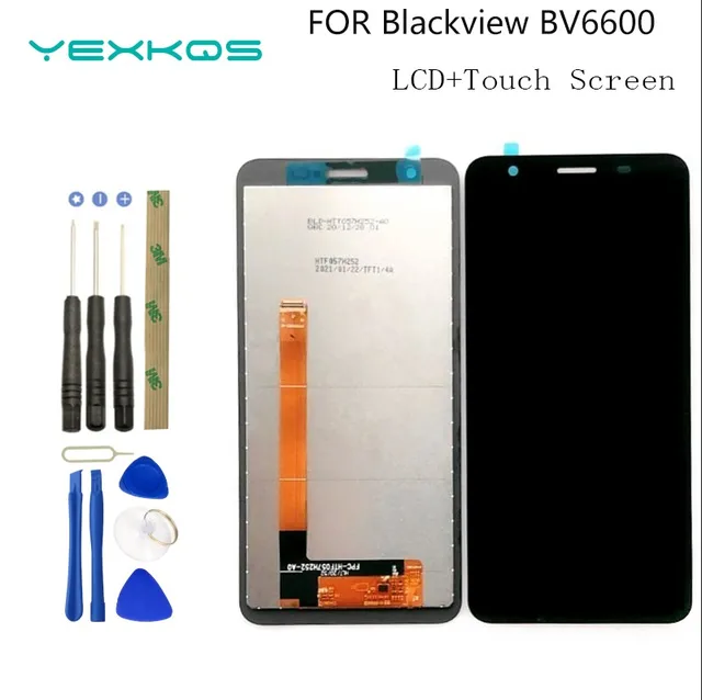 5.7 "dla Blackview BV6600 wyświetlacz LCD i montaż ekranu dotykowego naprawa BV6600E LCD dla Blackview BV6600 Pro LCD oryginalny nowy