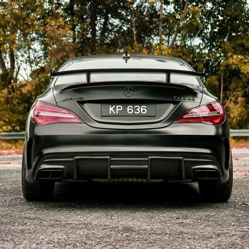 GT Spoiler Wing Lid For Mercedes - Benz CLA CLASS W117 CLA45 Carbon Fiber Rear Trunk Spoiler 2013 2014 2015 2016