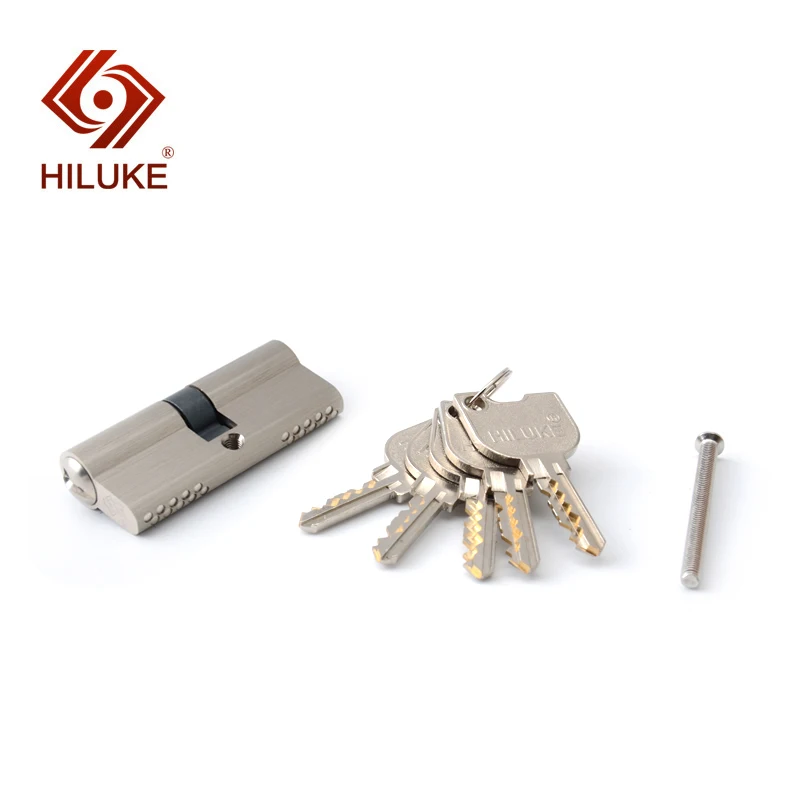 

HILUKE 70mm brass alloy lock core security double open lock cylinder high and low gear keys five keys hihg quality T70.5