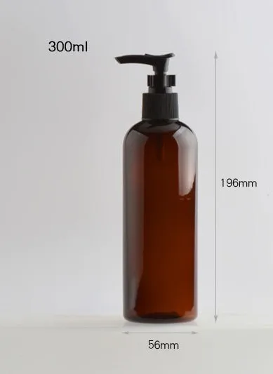 3pcs 300mL Empty Lotion Pump Bottle Pump Shampoo Soap Dispenser Refillable Water New Bathroom Portable Soap Dispensers