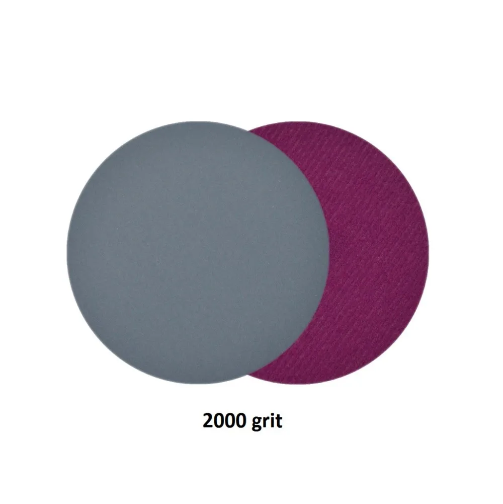 /05/2019 de papier abrasif pour le travail du calcul, support à crochet et boucle, disques abrasifs secs, convertisseur perturbé, 3 pouces, 1000, 1500, 2000, 3000, 5000, 50 pièces