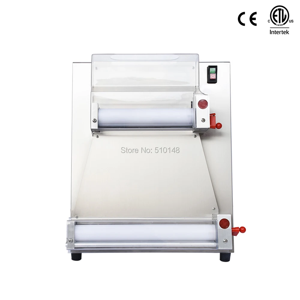 Electric Dough Roller 18 Inch 2 Rolls Commercial Sheeter Press Machine Stainless Steel Kneader