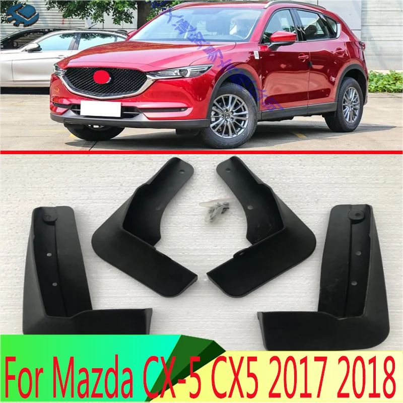 For Mazda CX-5 CX5 2017 2018 2019 4PCS Mud Flaps Splash Guards Fender Mudguard Kit Mud Flap Splash Guards Mudguard Car styling