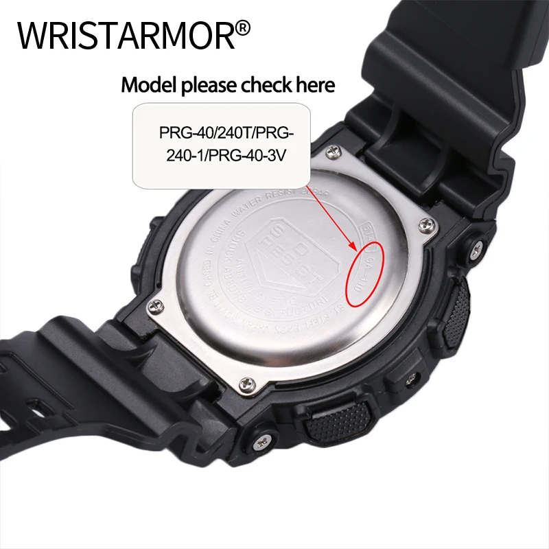 Watch Accessories Resin Strap Suitable for Casio PRG-240 PRG-40 Men Outdoor Sports Waterproof Pin Buckle Watch Band