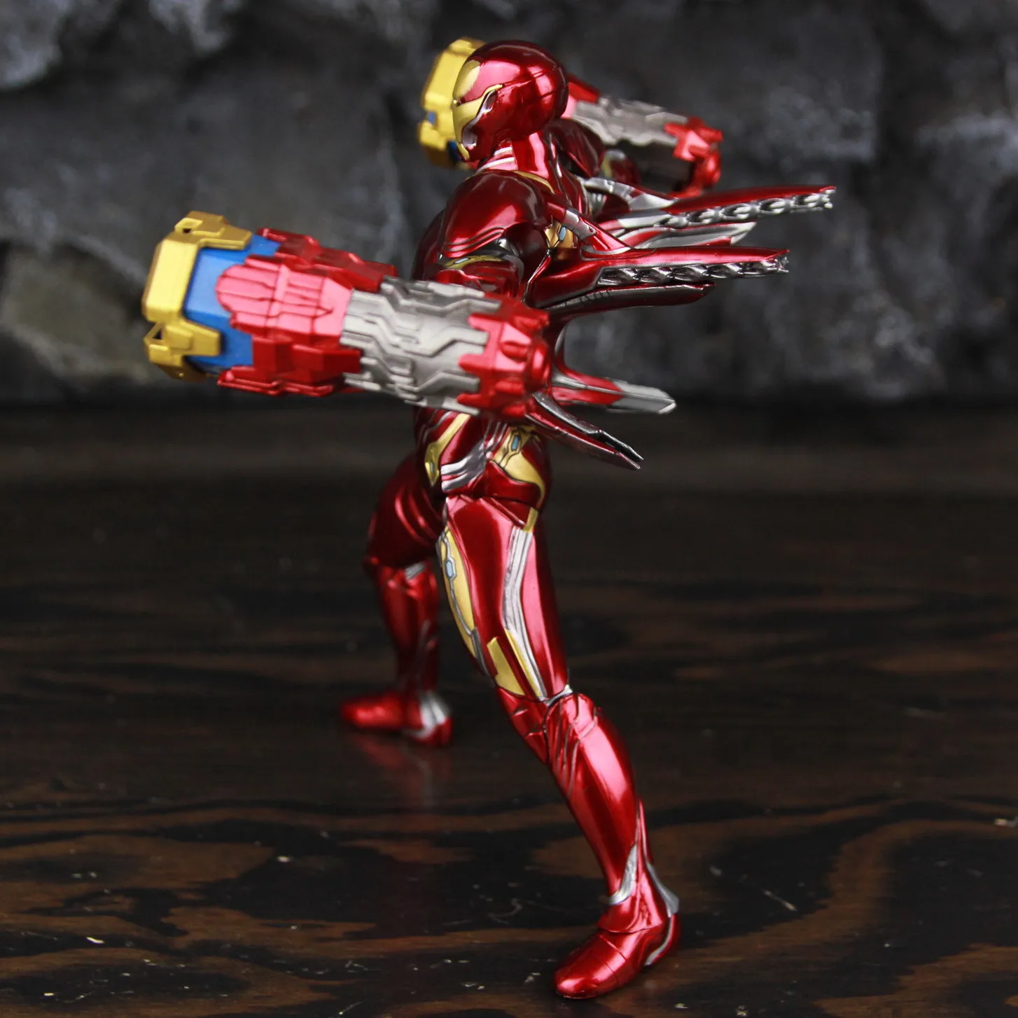 ZD Toys Deluxe Ironman Mark L 50 MK50 Nano Armor Weapons 7" Actionfigur LED-Lichtplattform Tony Stark Infinity War Modellpuppe – Detail 5