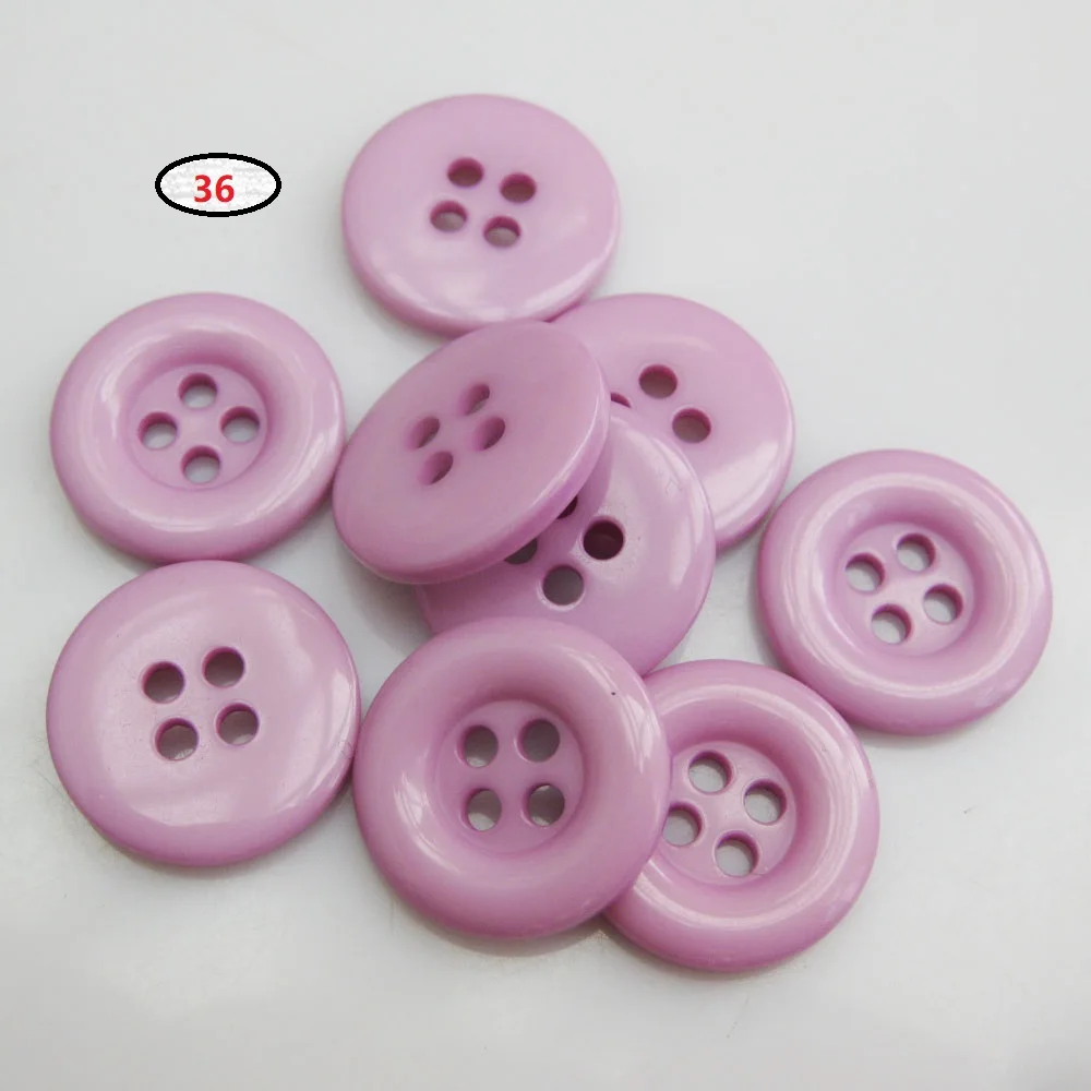 NBNNEG 30Pcs Multicolors 18MM Round Buttons Resin Decorative Scrapbooking Botoes Tailor Garment Sewing Accessory