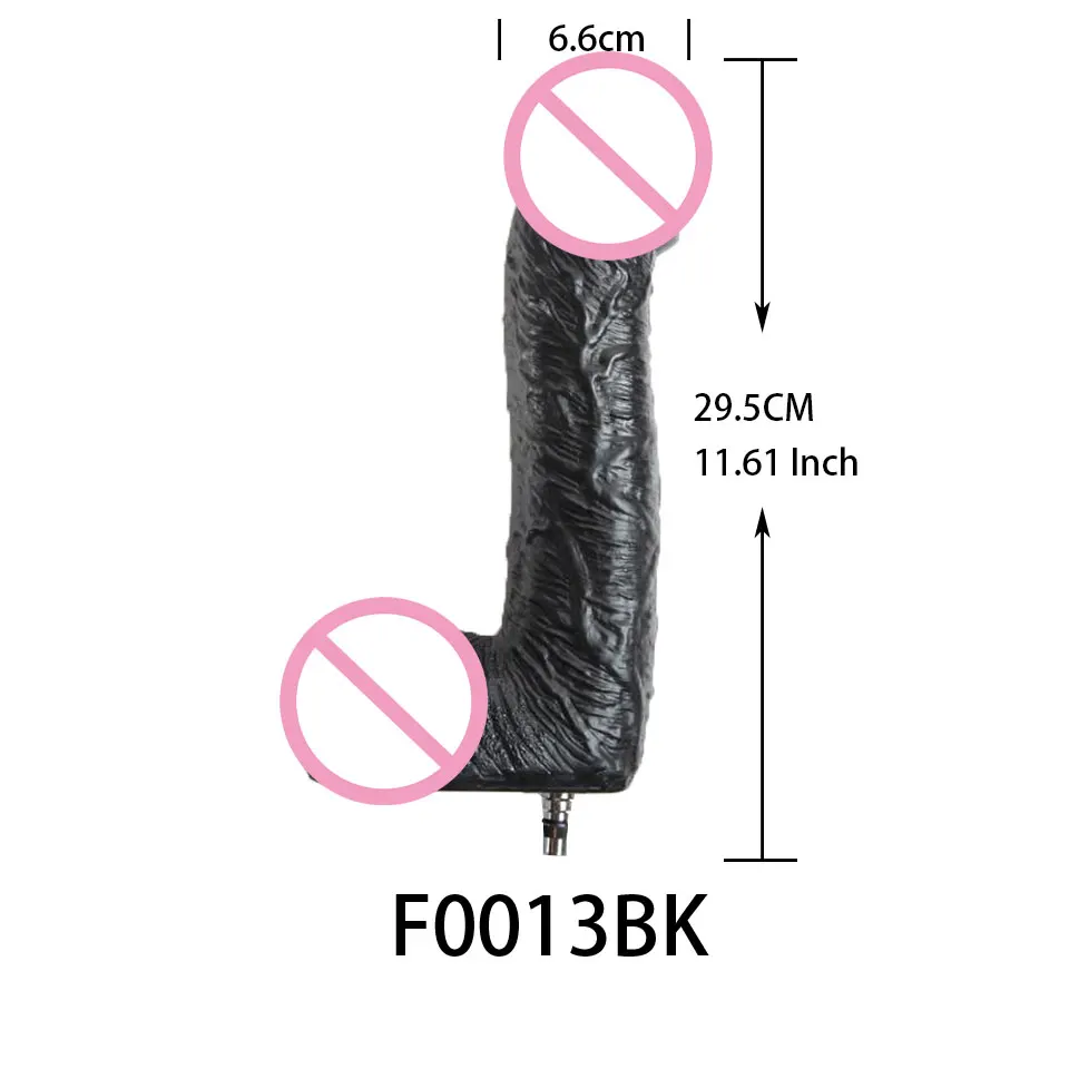 Fredorch Sex Machine Attachments big black dildosOrgasm G-spot stimulation, silicone dildo for vac-u-lock love Machines