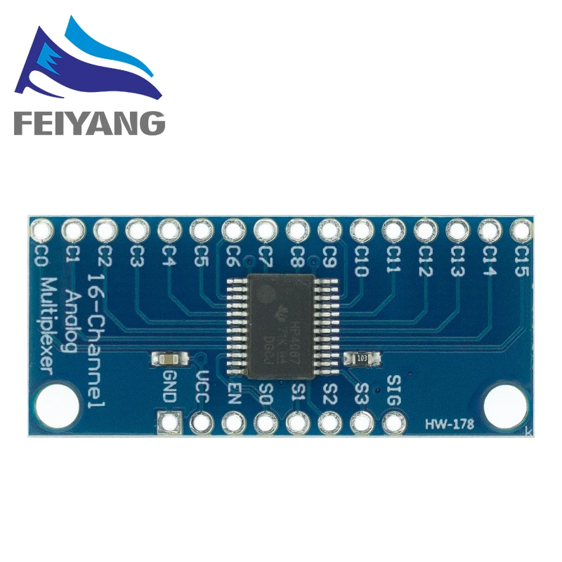 1 pz 74 hc4067 CD74HC4067 modulo scheda Breakout Multiplexer digitale analogico a 16 canali per componenti elettronici Arduino fai da te